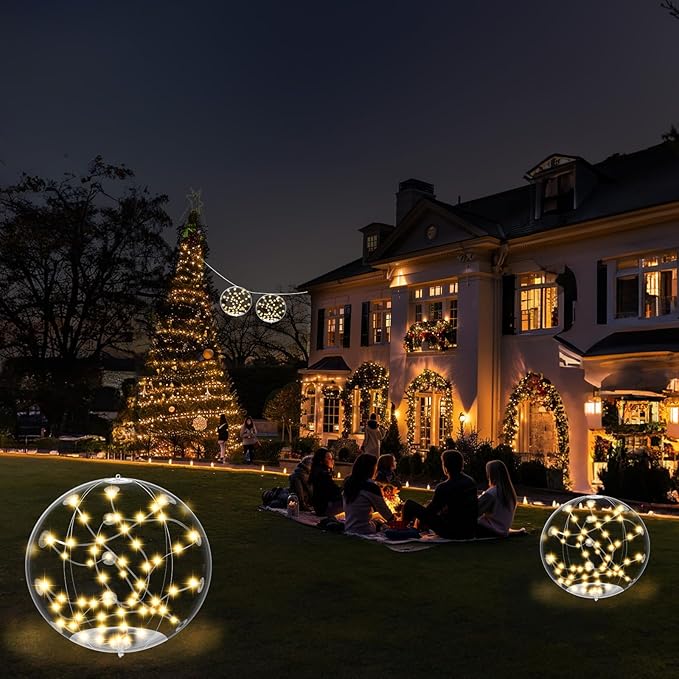 4 Pack Outdoor Solar Pool Lights, 14.5" Floating LED Light Up Balls with Remote, 3000K Warm Glow, Dimmable & Auto On at Dusk, IP68 Waterproof, 3 Modes – Perfect for Garden, Pool, Beach & Party