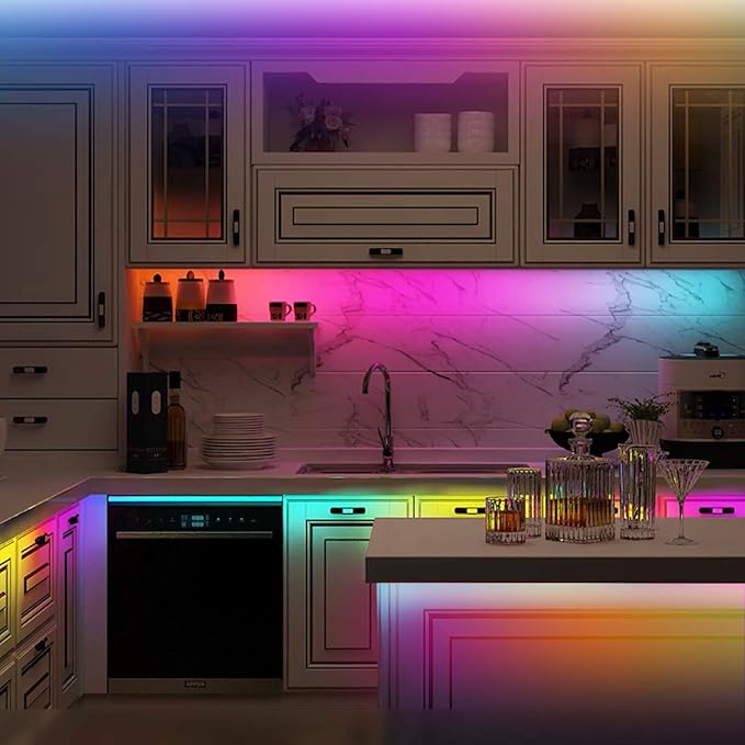 USB Powered LED Strip Light Rainbow TV Backlight 9.8FT/3M RGB Chasing Led Lights Waterproof USB Lights Strip with RF Remote TV/PC Background Bias Lighting Cuttable Strip Lights for DIY Decoration