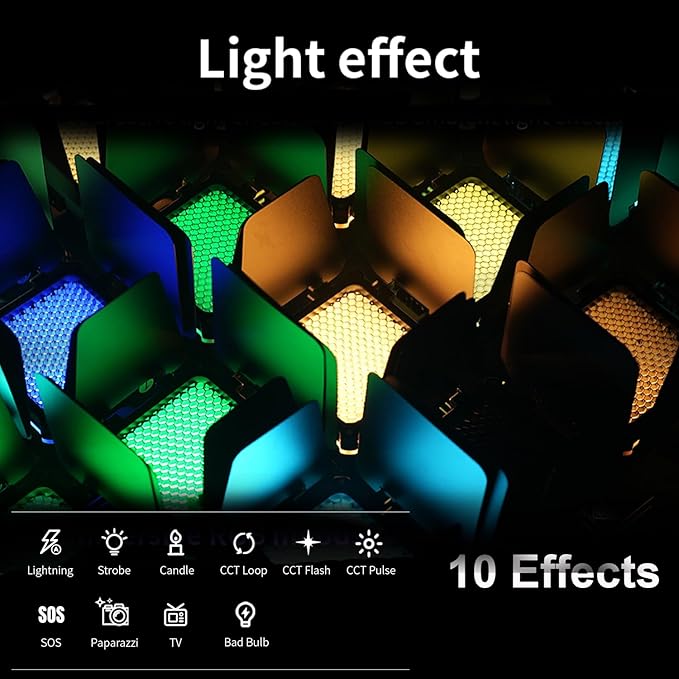 ZHIYUN FIVERAY M20 Combo Bi-Color Video Light [Official], 20W Portable Camera Photography Light, CRI 95+, 2700K-6500K,TLCI 97+, 4500mAh with 10 Light Effects, Support Magnetic Attraction and USB-C PD