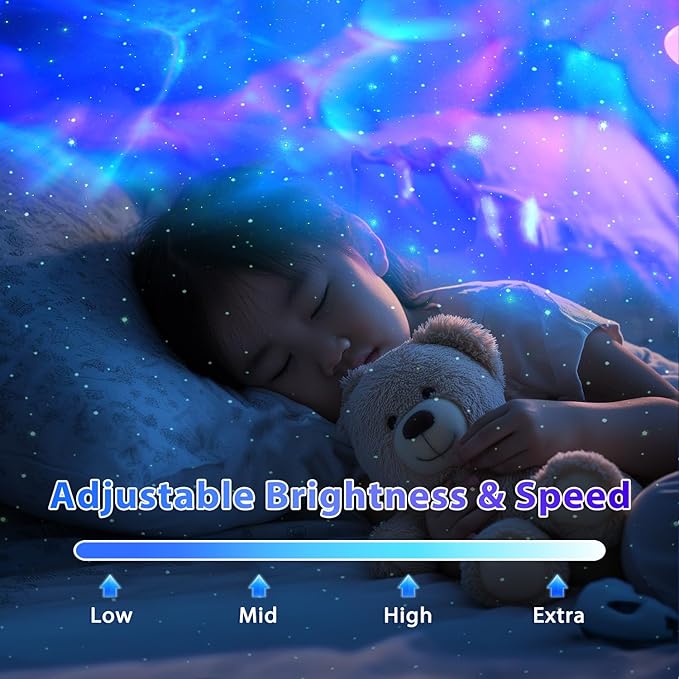 Star Projector with Astronaut Design & Remote Control - Galaxy Night Light for Bedroom, Kids Adults Gift for Birthdays Christmas Valentine's Day