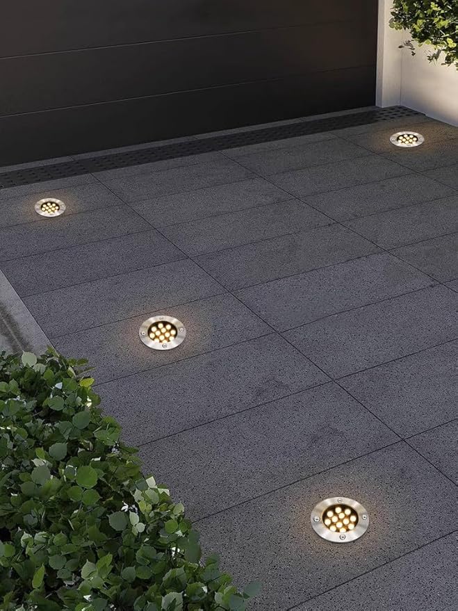 15W AC 120V LED Outdoor Exterior Buried Spot Light Fixture Underground Flood Lamp Waterproof IP65