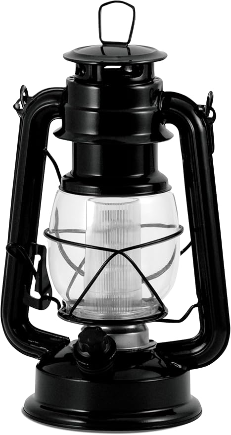 Northpoint 12-LED Lantern Vintage Style, Black, 10x6x6 (190495)
