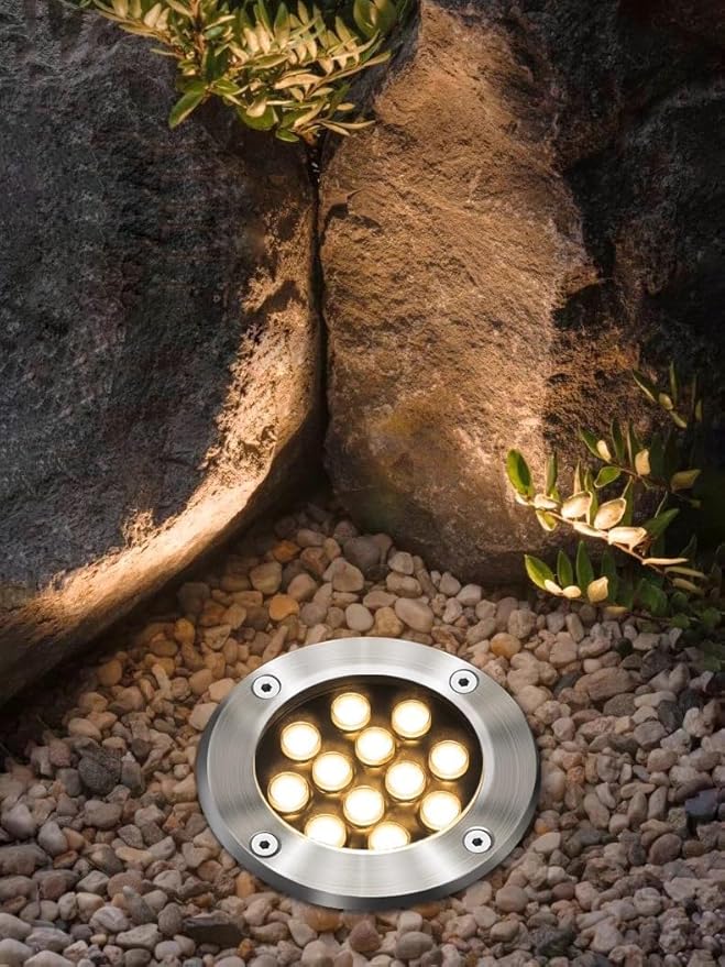 15W AC 120V LED Outdoor Exterior Buried Spot Light Fixture Underground Flood Lamp Waterproof IP65