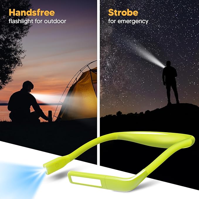 Neck Book Light for Reading at Night, Back to School Supplies Dorm Bed Lamp for College Students Teen Boys Girls Mothers Day Gifts for Wife Grandma Birthday Gifts for Book Lovers Reading Accessories