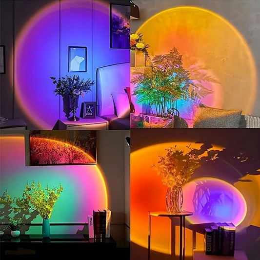 Sunset Lamp Projector, Rainbow Projection Led Lights with Remote, 16 Colors Multicolor Changing LED Night Light, Sunlight Light for Photography Selfie Party, Home Bedroom Decor Xmas Gifts for Women
