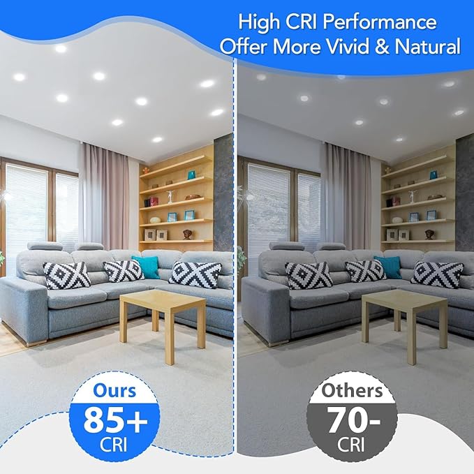 VOLIVO LED Flood Light Bulb 12 Pack, Recessed Ceiling Bulb, BR30, 65W Equivalent Efficient 9W, Dimmable, E26, Daylight White 5000K, 800 Lumens, 80CRI, Ceiling Light for Kitchen, Living Room