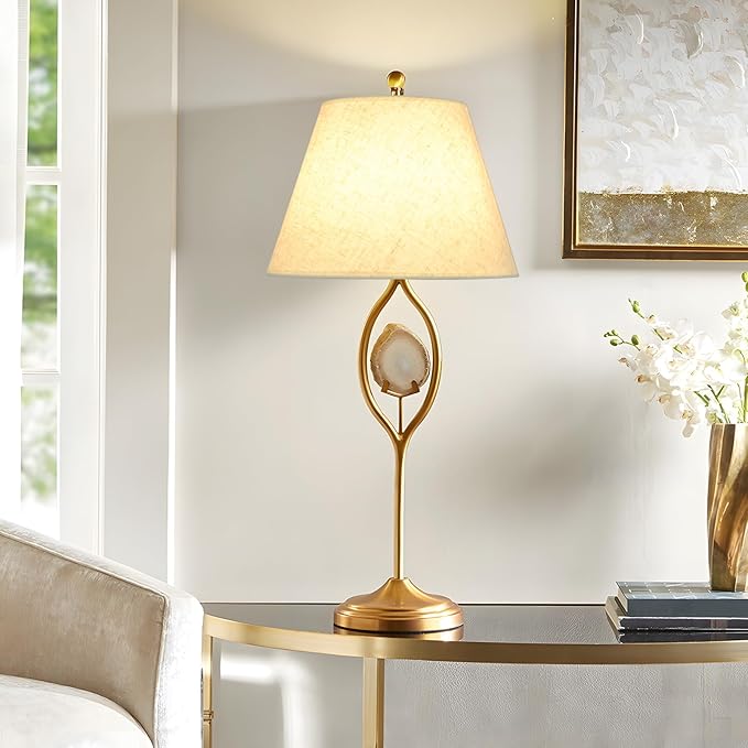 Beige Linen Barrel Lamp Shade for Table Lamps,6" Top x 10" Bottom x 7" High Small Lamp Shade,Beige Modern Fabric Lampshade,Replaceable Spider Fitter Home Decor Shade