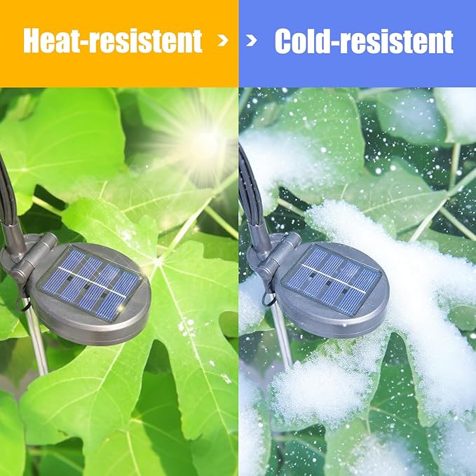 YAKii Solar Garden Lights Outdoor Waterproof, 4 Packs 32LED Firefly Swaying Light,Upgraded Outdoor Decor Lights for Yard Patio Pathway Lawn, Unique Gifts for Women Christmas Decoration,Warm White