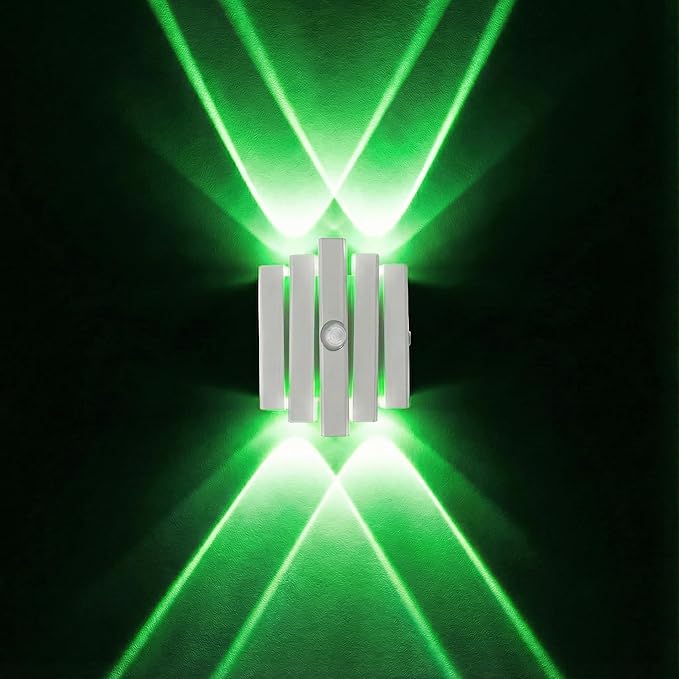 Rechargeable Motion Sensor Night Light, Magnetic RGB Color Changing LED Ambient Lighting, Compact Battery Operated Indoor Wall Light for Hallway, Stairs, Bathroom & Kids Room (USB-C)