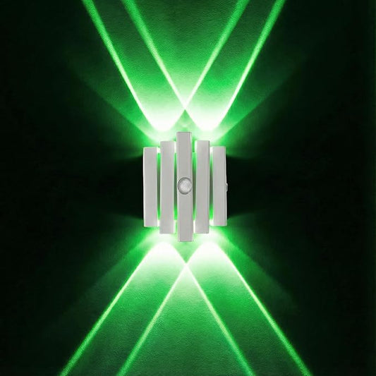 Rechargeable Motion Sensor Night Light, Magnetic RGB Color Changing LED Ambient Lighting, Compact Battery Operated Indoor Wall Light for Hallway, Stairs, Bathroom & Kids Room (USB-C)