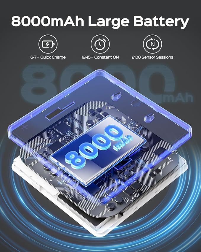 JACKYLED New Upgraded Rechargeable Motion Sensor Ceiling Light with Remote,8000mAh Magnetic Wireless Ceiling Lights Battery Operated,Closet Light,LED Shower Lights for Stairs Pantry Hallway Porch