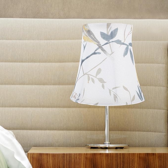 Umbrella Fabric Lampshade, 12" Wide (6" x 6" x 4-2") European Style Lampshade for Desk Lamp Floor Lamp