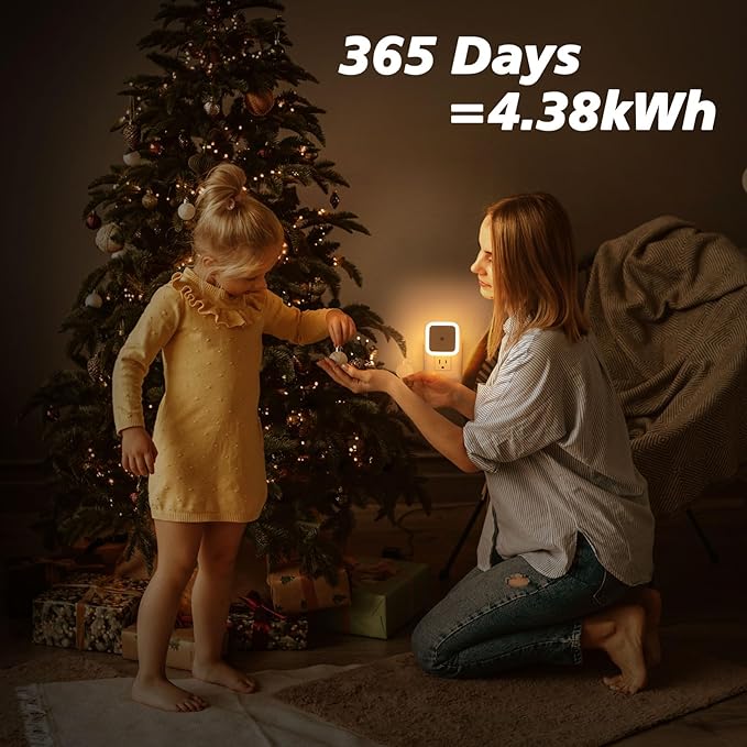 Sujeet Night Light, Night Lights Plug into Wall 8-Pack, Nightlight Plug in Night Light, Dusk to Dawn Night Lamp Led (Warm White)
