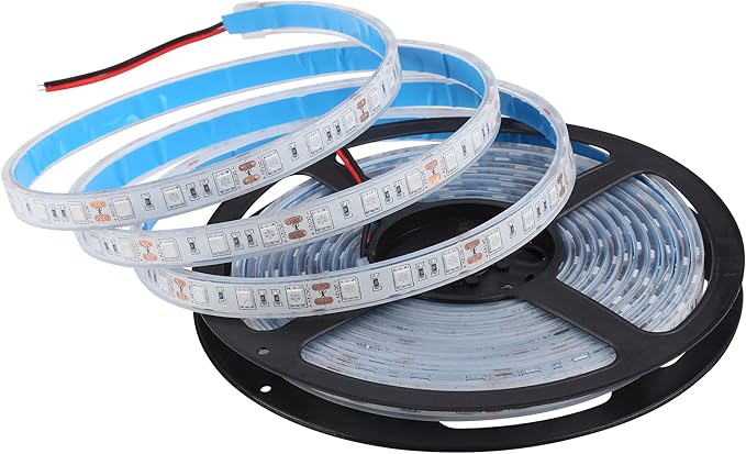 BSOD LED Strip Lights for Boats,12V Outdoor Blue Underwater Rope Light Real IP68 Waterproof Strip 16.4ft Marine Fish String Flexible Light for Swimming Pool Boat Fish Tank(Blue)