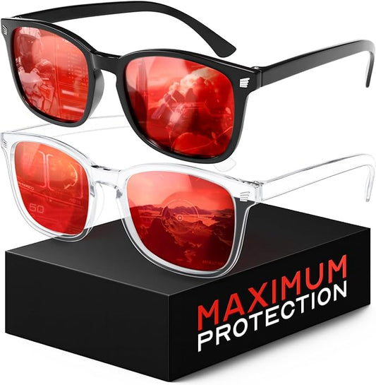 livho Gaming Blue Light Blocking Glasses for Better Sleep, Premium Night Driving, Computer Blockers for Man & Woman