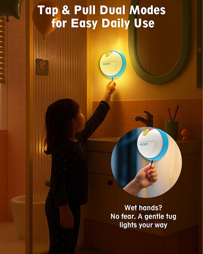 Wall Night Light for Kids, 3 Levels Dimmable Nursery Nightlight with Timer, Rechargeable LED Touch Wall Lamp for Room Decor, Silicone Squishy Light, Cute Anime Lamp Holiday Gifts for Girls & Boys
