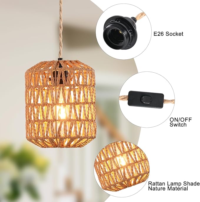 Farmhouse Pendant Lighting,Chandelier Industrial Pendant Light, Modern Kitchen Island Lights Fixtures Ceiling Hanging Dining Room Living Room