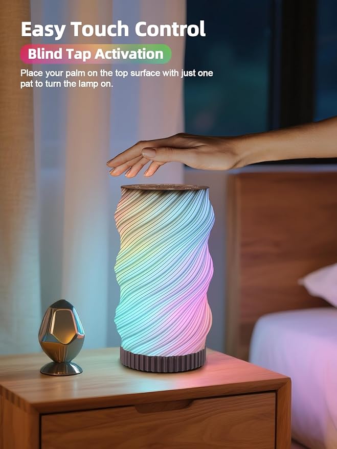 Sound Machine with Night Light, White Noise Sound Machine Mood Lamp for Adult Relaxation - 24 Soothing Sounds, Bluetooth Speaker, Touch Control, Timer, Adjustable Volume & Brightness for Bedroom