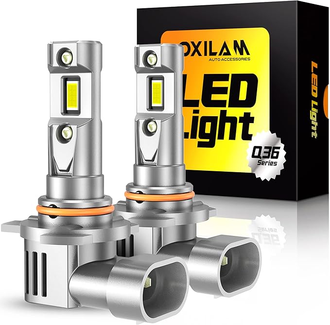 OXILAM 9012 LED Bulb, HIR2 Bulbs, 900% Ultra-Bright, 5 Min Quick Install, 50000H Lifespan, No Flicker, 99% Compatibility