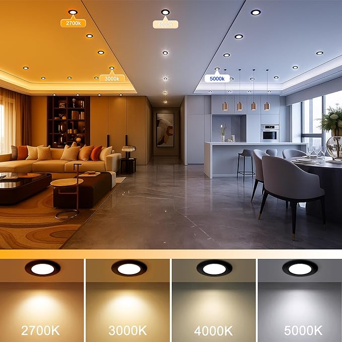YGS-Tech 2 Inch LED Recessed Lighting, Dimmable Downlight 3W(35W Halogen Equivalent), CRI80, 4000K Natural White Ceiling Light with LED Driver (16 Pack)