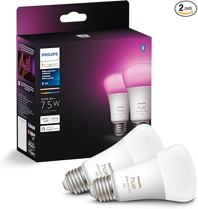 Philips HueWCA 11W A19 E26 2P US