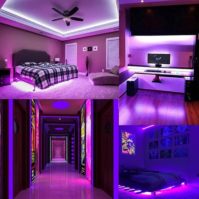 SUYOOULIN LED Strip Lights, SMD 2835 LED Strip, DC12V 1200LEDs 16.4Ft 26000LM High Density LED Light Strips Tube Waterproof IP67, 3 Times Brightness Than SMD3528 LED Strip, Purple