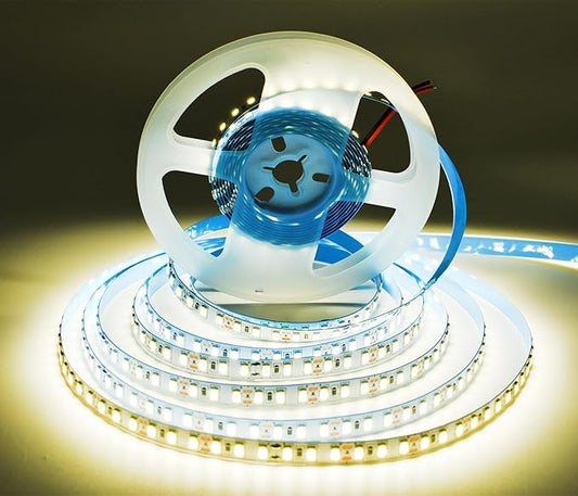 SUYOOULIN LED Strip Lights, AC 110V-130V 16.4ft/5m SMD 2835 600 LEDs Light Strips, 15000LM Flexible Waterproof IP68 LED Ribbon for DIY Christmas Home Indoor Outdoor Decor(Natural White 4000K)