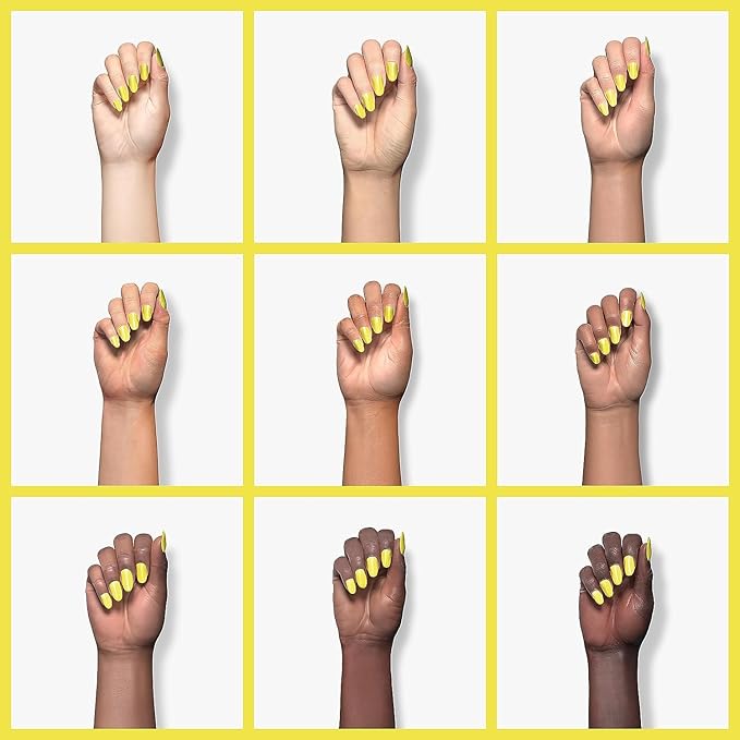 beetles Gel Polish, 15ml Canary Yellow Color Gel Polish Soak Off LED Nail Lamp Gel Polish Nail Art DIY Home Manicure Salon Gel 0.5OZ