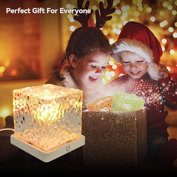 Ocean Wave Projector Light, Ambient Lighting Luminorthe Cube Northern Lights Projector with 16 Colors and Dynamic Ripple Effect for Living Room Bedroom Decor, Christmas Gifts for Teens