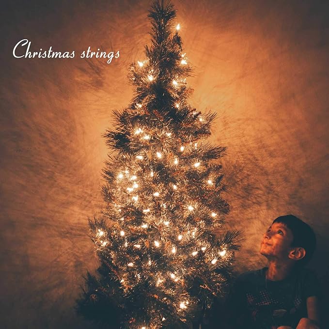 100 Pack C7 LED Replacement Christmas Light Bulbs, C7 Shatterproof LED Bulbs for Christmas String Lights, E12 Candelabra Base, Commercial Grade Dimmable Holiday Bulbs, Warm White