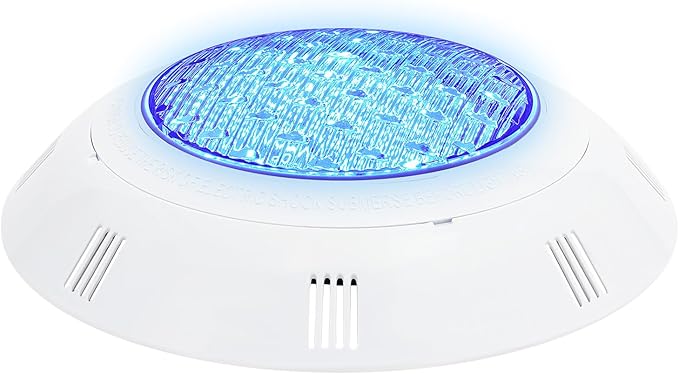 36W 12V LED Pool Light 3600LM RGB Color-Changing Waterproof IP68 Underwater LED Lights 120° Swimming Pool Fountain Pond Colorful Lamp with Remote Controller