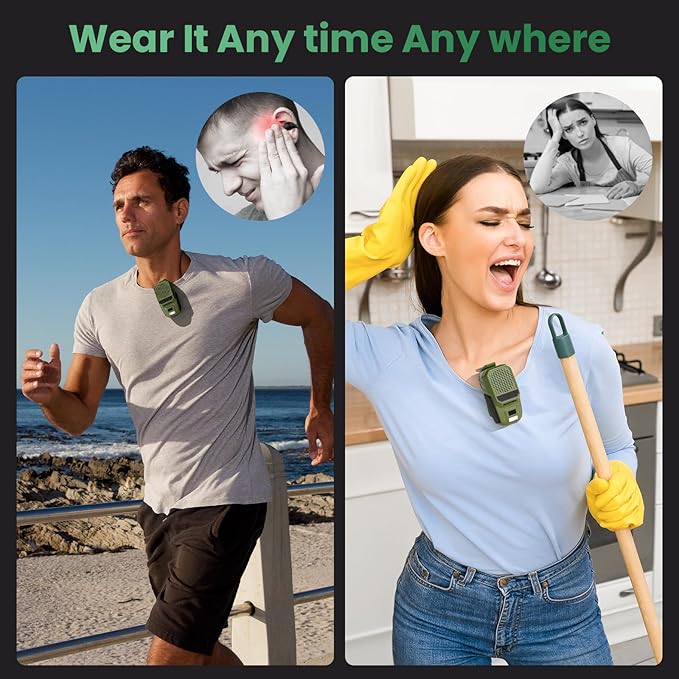INFURTURE Wearable Bluetooth Speaker with RGB/Flashlight Clip On Speaker,Waterproof Shower Speake-Built-in Noise Reduction Mic for Hands-Free Music/Calls-for Work/Riding/Golf/Outdoor(Green)