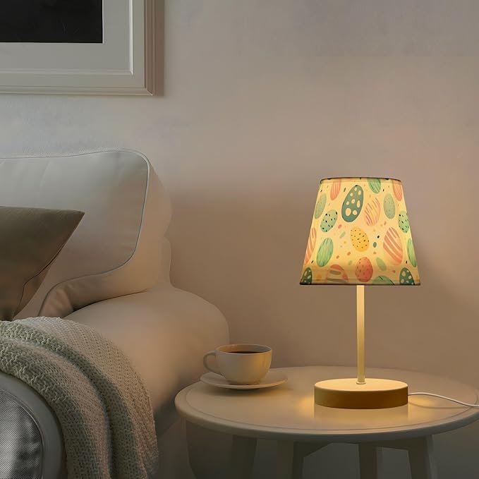 Easter Ege Table Lamp 3-Way Dimmable LED Bedside Lamps for Bedroom Living Room Office Desk LED Bulb Included