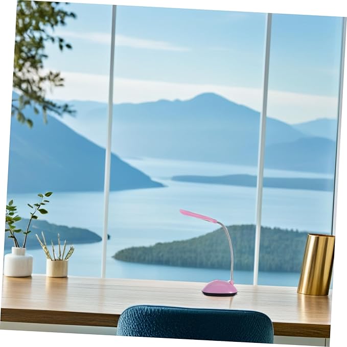 POPETPOP Led Desk Lamp Portable Folding Battery Operated Night Light Soft Glow Office Study Bedroom Dorm Classroom Reading Office Supplies