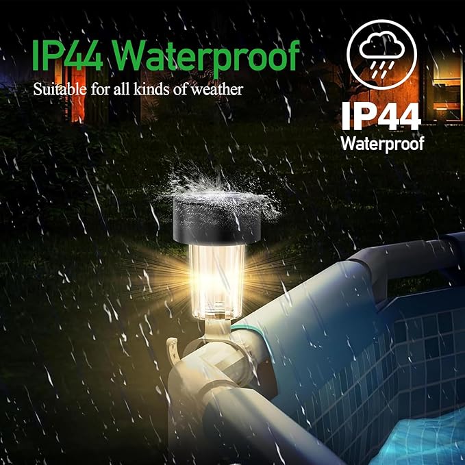 Pool Lights for Above Ground Pools,Solar Pool Light 6 Pack for Framed Above Ground Pools, Outdoor Yard Garden Pool Decoration Night Light，Waterproof Swimming Pool Accessories Lights