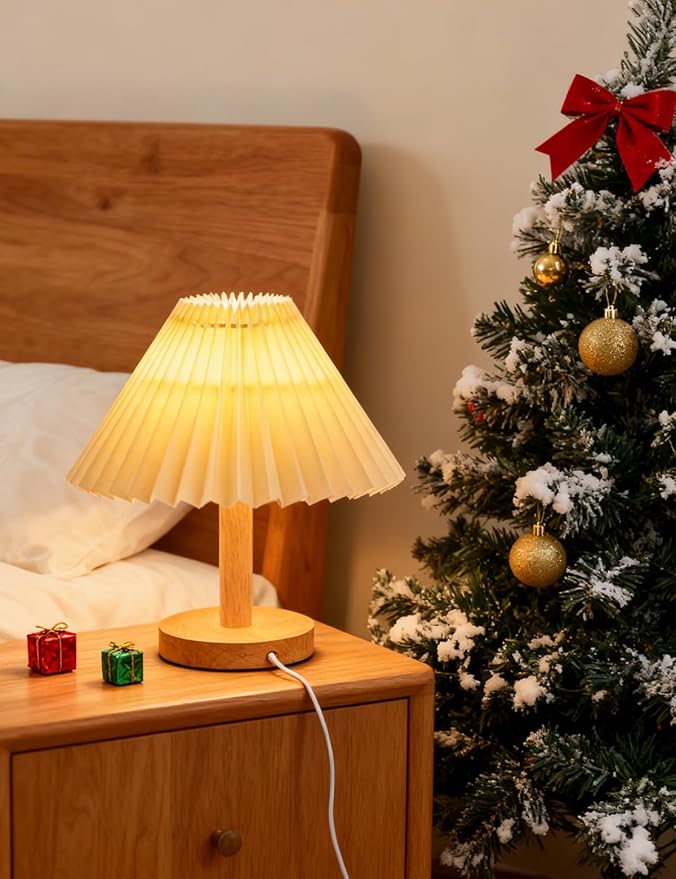 2 pack Small Table Lamp modern Bedroom bedside table lamps,Remote control Dimming Three colors,abric Shade，Boho Night light,Study Read Desk Night Stand Light, Dorm mini lamps,LivingRoom dresser office
