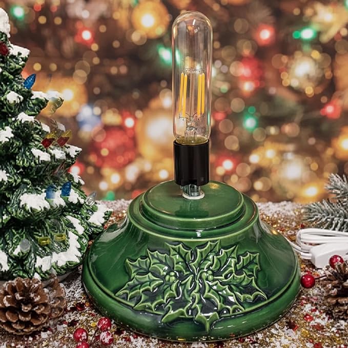 Baquler Large Ceramic Christmas Tree Wiring Kit, with 4 Watts LED Bulbs, E26 Candelabra Base, Lamp Wiring Kit, Christmas Tree Replacement Lights for Desk Lamp Lighting Large Size Objects DIY Projects