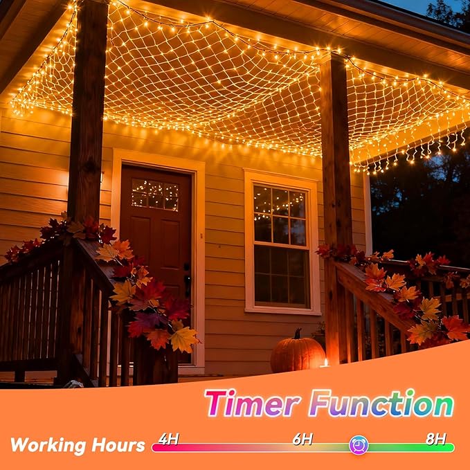 LitHome 10 x 10FT Christmas Net Lights Outdoor, 35 Colors Changing 240 LED Christmas Net Lights with Remote Connectable, 9 Modes RGB Mesh Light Plug in for Bushes, Xmas, Garden, Gazebo, Holiday Decor