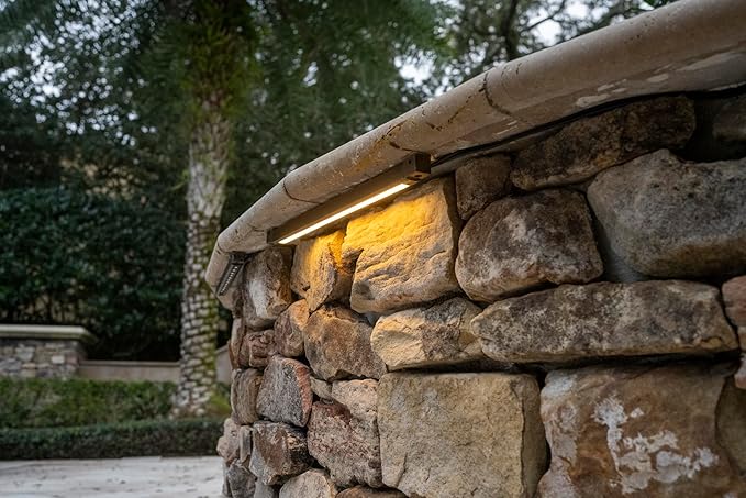 VOLT 12V 1.5W 12" Cast Brass (Bronze) 360-Degree Rotatable 2700K Warm White LED Hardscape Light (65 Lumens) for Low Voltage Outdoor Step, Deck, Masonry & Wall Lighting