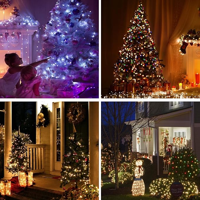 Battery Operated Fairy Lights Color Changing String Light with Remote, 16.4FT 1-Pack Twinkle LED Lights USB Plug or Battery Powered, Outdoor Christmas Decorations for Bedroom Party Indoor