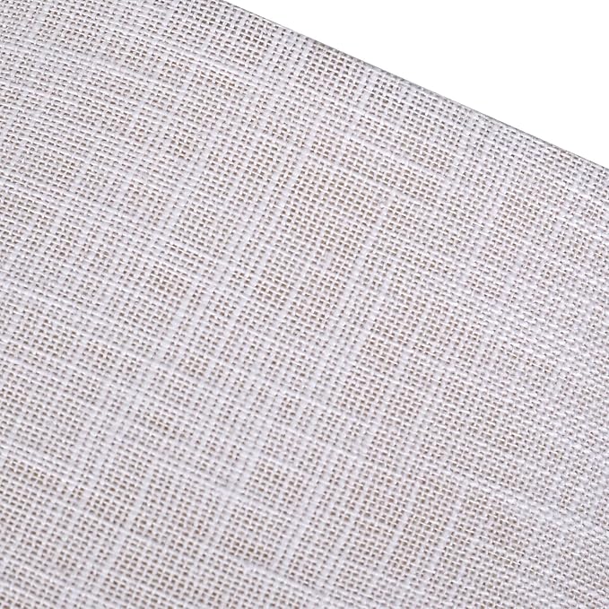 ALUCSET Small Lamp Shade, Barrel Fabric Lampshade for Table Lamp and Floor Light, 6x10x7.5 Inch, Natural Linen Hand Crafted, Spider Diameter 0.4 Inch (Bright White)