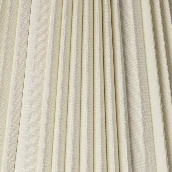 Extra Large Eggshell Pleated Lamp Shade 10" Top x 19" Bottom x 12 1/4" High (Spider) Replacement with Harp and Finial