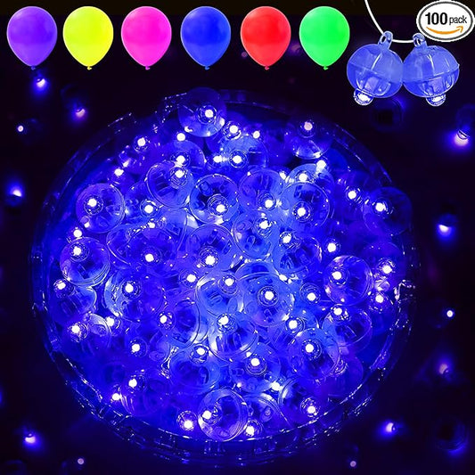 100PCs Mini Led Lights with Hook, Waterproof Round Tiny Led Light for Party Decorations Neon Light for Birthday Party and Wedding Decoration, Blue