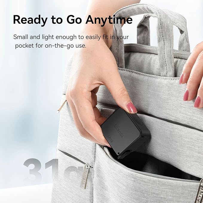 ULANZI LM18 Vlogging Light Mini LED Action Camera Video Light Magnetic Photography Fill Lighting for DJI Osmo Nano Action 3/4 Camera Cage Accessories and Ulanzi PK-06 Pocket 3/4 Expansion Adapter