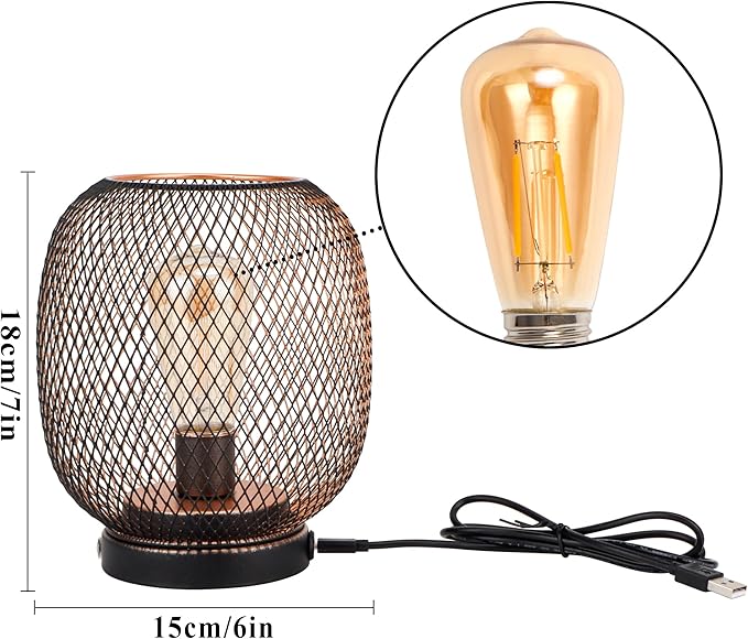 JHY DESIGN Dimmable Touch Lamp Set of 2 Bedside Table Lamp Rechargeable Battery Powered Light with LED Bulb Night Accent Light for Weddings Parties Patio Events for Indoors Outdoors