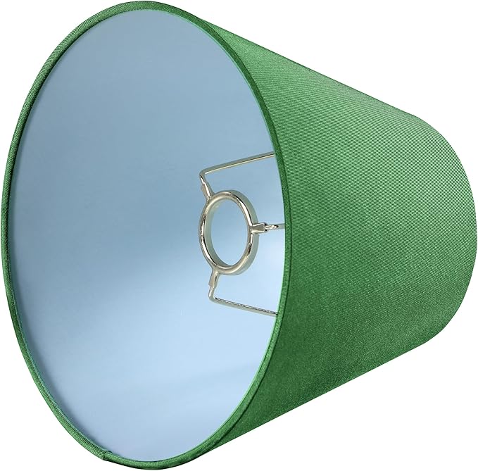 Aspen Creative 56030 Empire Uno Lamp Shade in Forest Green, 5" Top x 9" Bottom x 7" Slant Height, Slip UNO 33mm