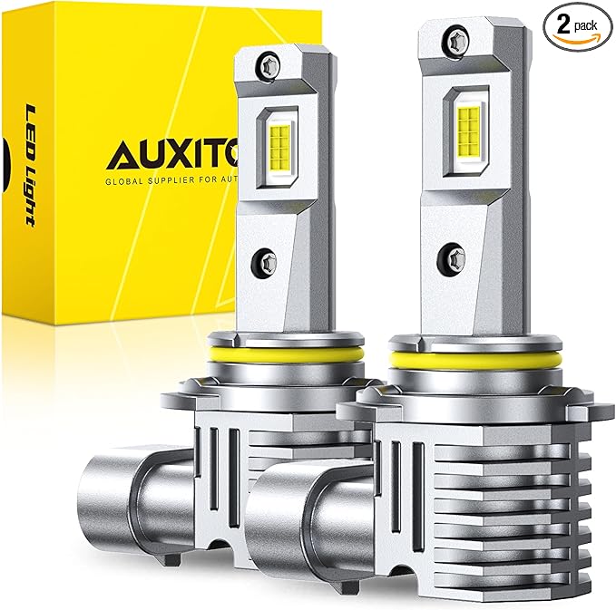AUXITO HB4 LED Bulb 9006 Bulbs, 900% Brighter Ultra-Bright, Plug N Play, Long Lifespan, No Flicker, 99% Compatibility, 2PCS