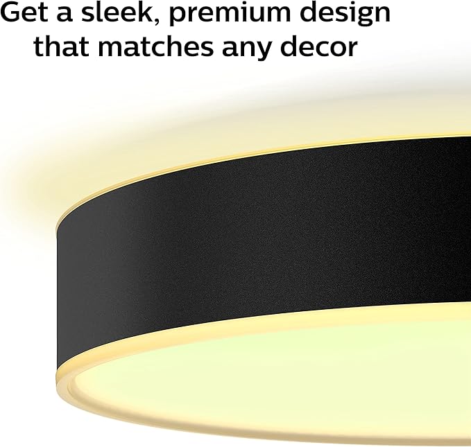 Enrave L Hue Ceiling lamp Black NAM