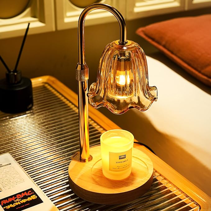 Candle Warmer Lamp, Electric Candle Lamp with Timer, Mothers Day Birthday Gift, New Home Gifts, Dimmable Wax Melt Warmer for Scented Candle