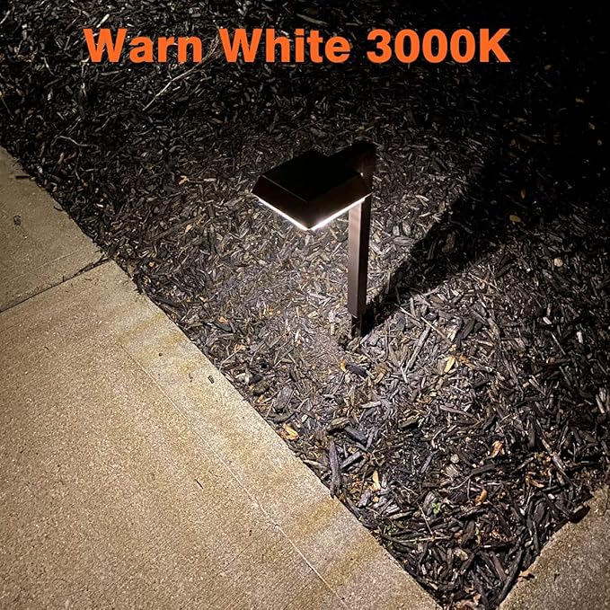 Bobcat Solar Pathway Lights Outdoor Super Bright 300 lumens with 2-in-1 Warm White and Daylight Color Modes, Solar LED Lights Outdoor Waterproof for Path, Sidewalk, Driveway or Walk Way Light(4 Pack)